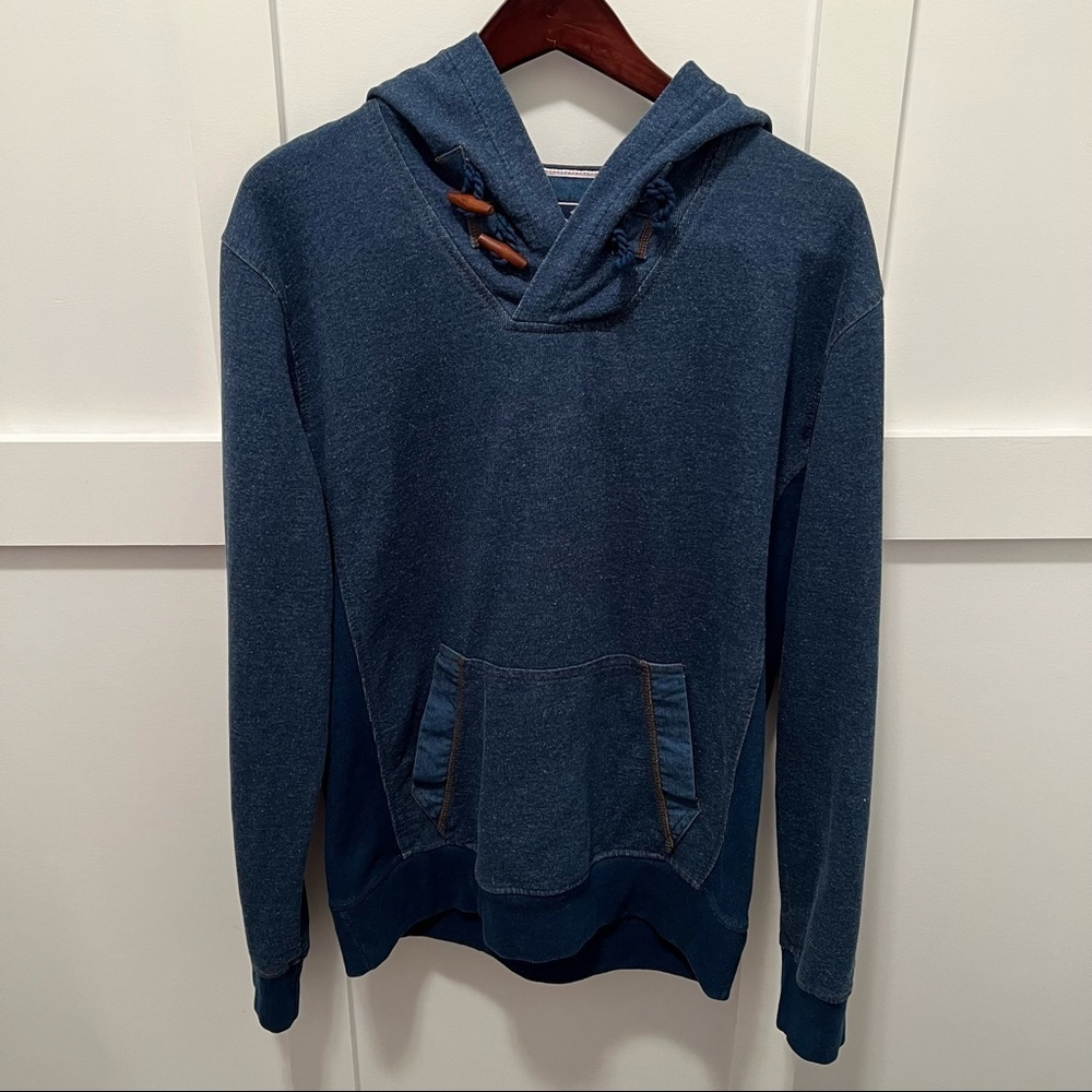 Men’s Random Access blue hooddd pullover size medium M